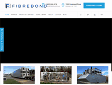 Tablet Screenshot of fibrebond.com